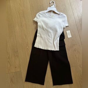 NEW Max Studio Kids too and wide leg bottom pants back to school super cute !
